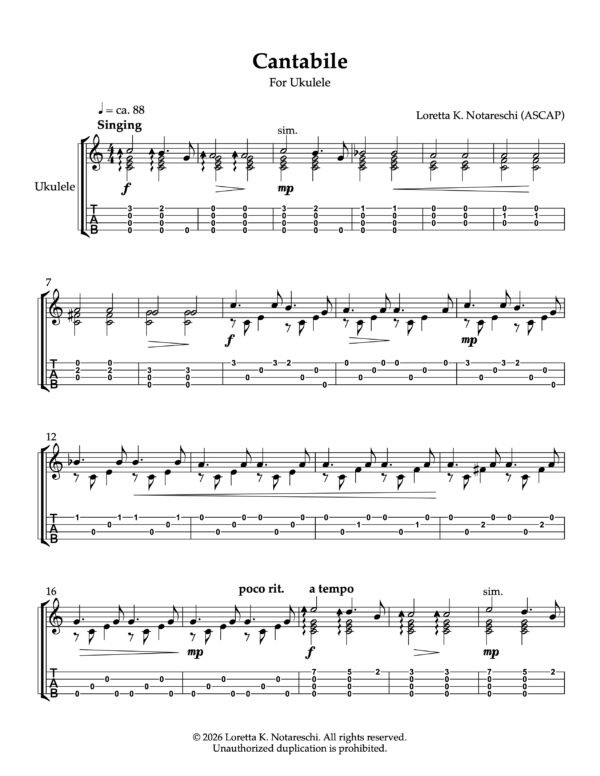 Cantabile PDF