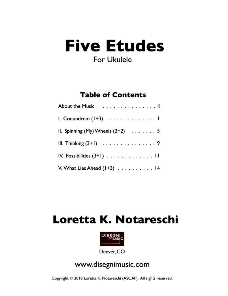 Five Etudes PDF