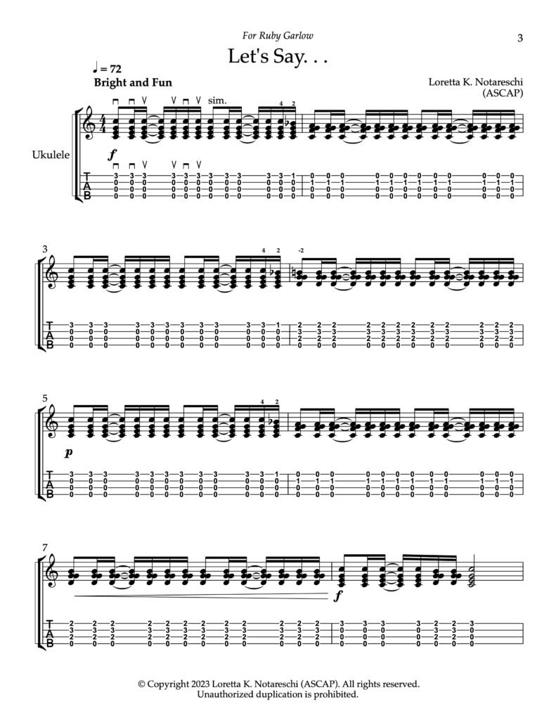 Let's Say. . . PDF