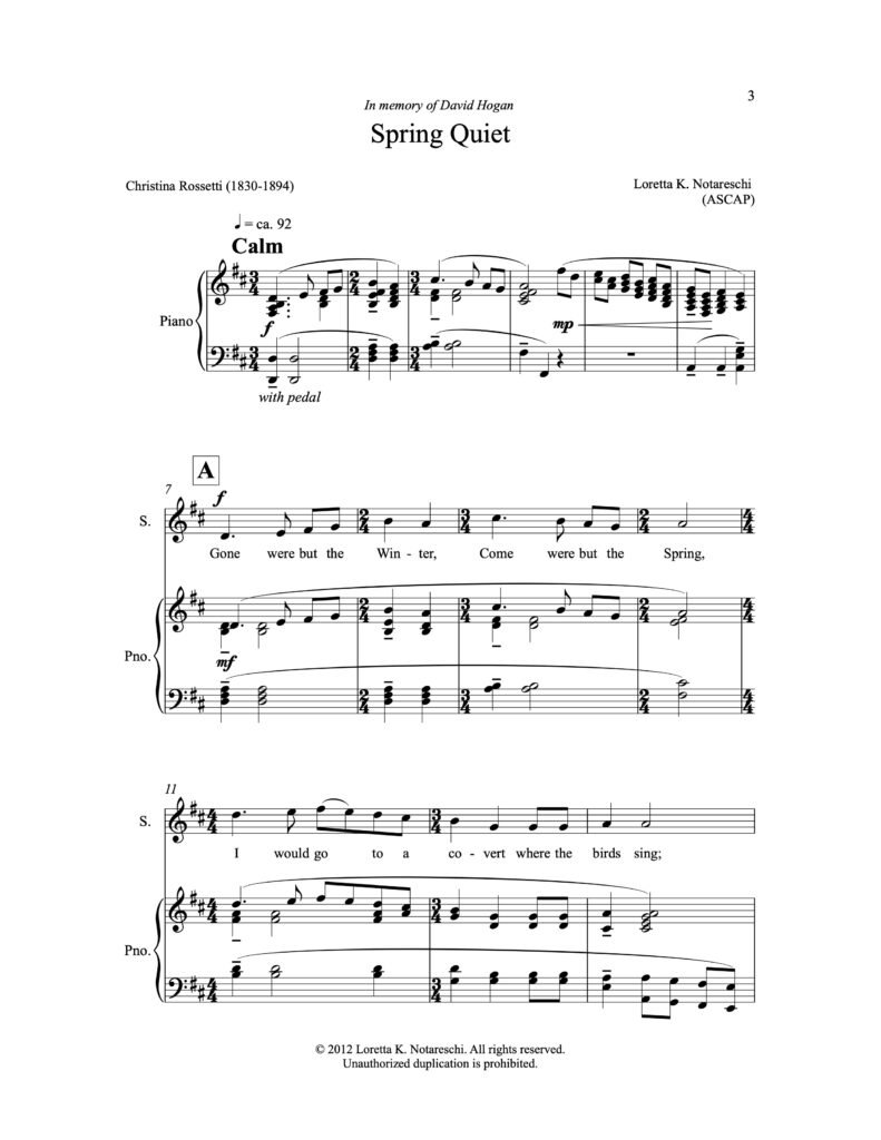Spring Quiet PDF