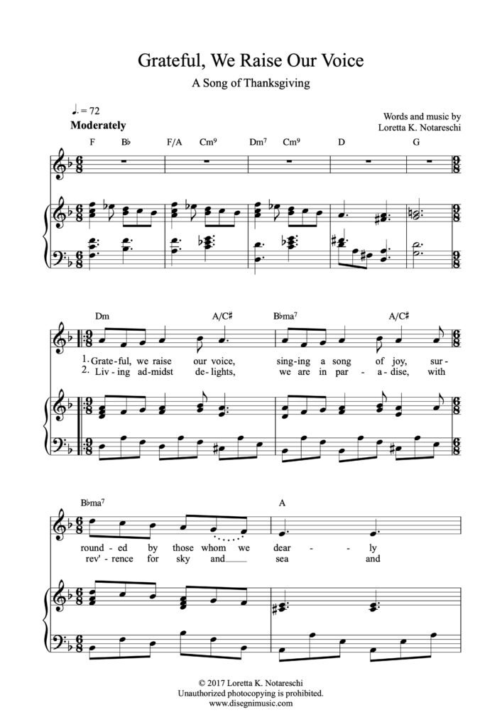 Grateful, We Raise Our Voice PDF