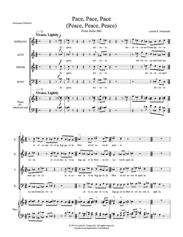 Pace, Pace, Pace PDF