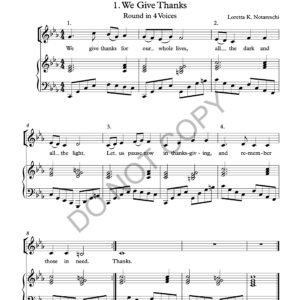Three Thanksgiving Songs PDF - Image 2